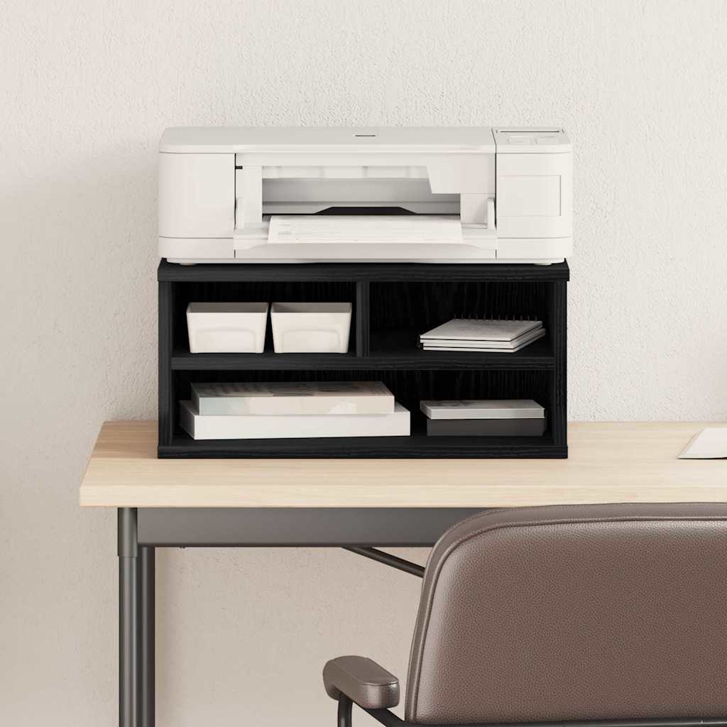 Držač za printer Crni hrast 49 x 40 x 22.5 cm Konstruirano drvo