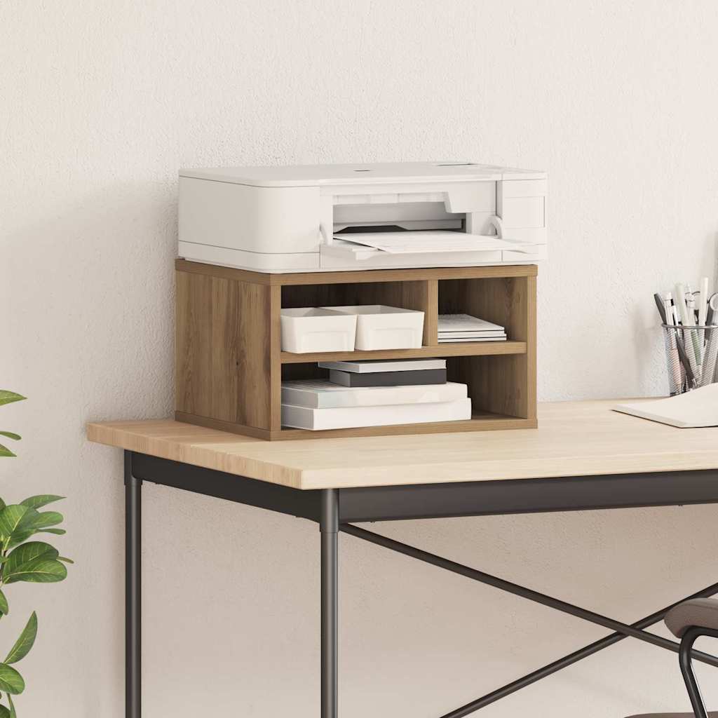 Držač za printer s pohranom Umjetnički hrast 40 x 32 x 22,5 cm