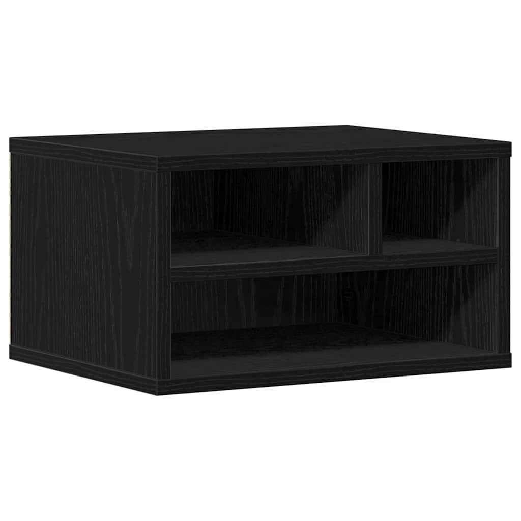 Držač za printer Crni hrast 40 x 32 x 22,5 cm Konstruirano drvo
