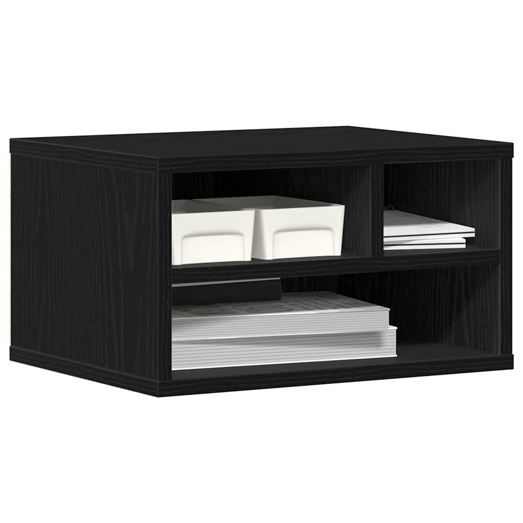 Držač za printer Crni hrast 40 x 32 x 22,5 cm Konstruirano drvo