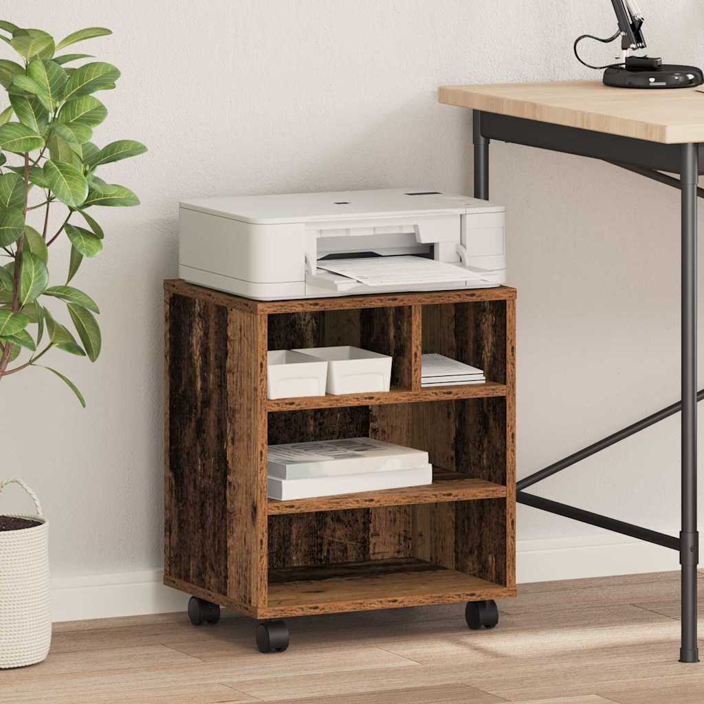 Držač za printer Staro drvo 41 x 32 x 48 cm Konstruirano drvo
