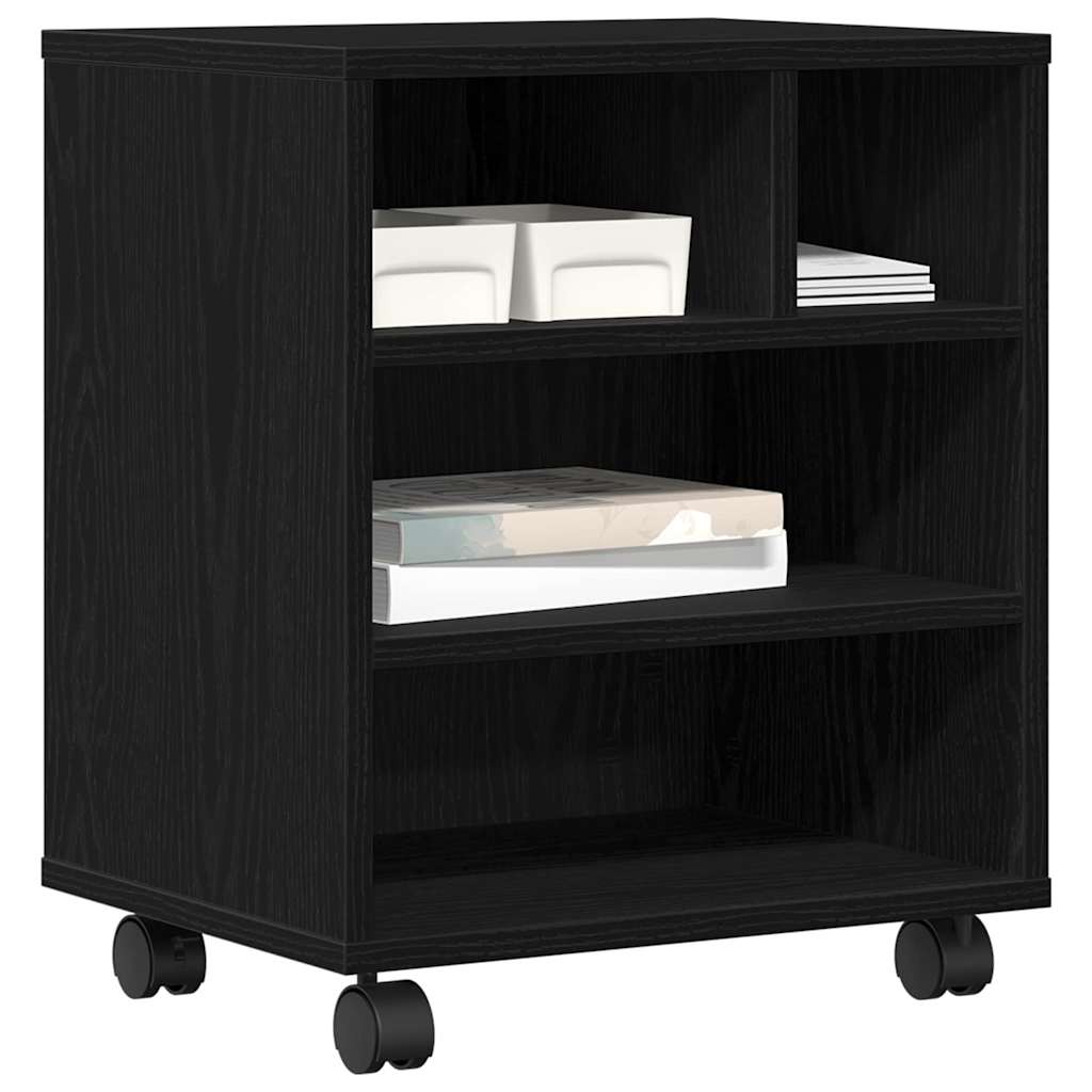 Držač za printer Crni hrast 41 x 32 x 48 cm Konstruirano drvo