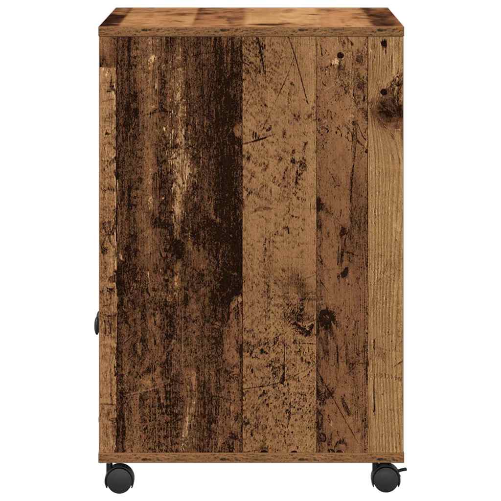 Držač za printer Staro drvo 60 x 48 x 74 cm Konstruirano drvo