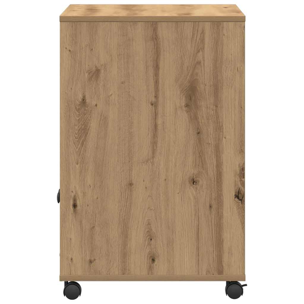 Držač za printer s pohranom Umjetnički hrast 60 x 48 x 74 cm