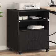 Držač za printer Crni hrast 60 x 48 x 74 cm Konstruirano drvo