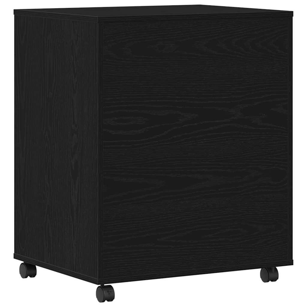Držač za printer Crni hrast 60 x 48 x 74 cm Konstruirano drvo