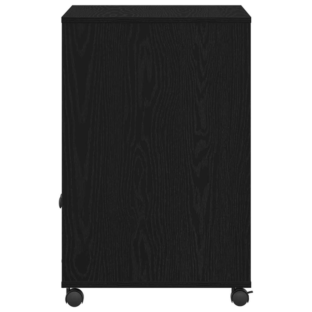 Držač za printer Crni hrast 60 x 48 x 74 cm Konstruirano drvo