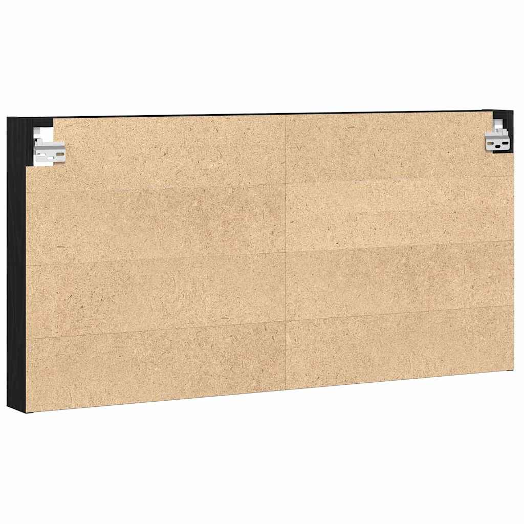 Ormar za izlaganje s policom Zidne Crni hrast 100 x 8,5 x 50 cm