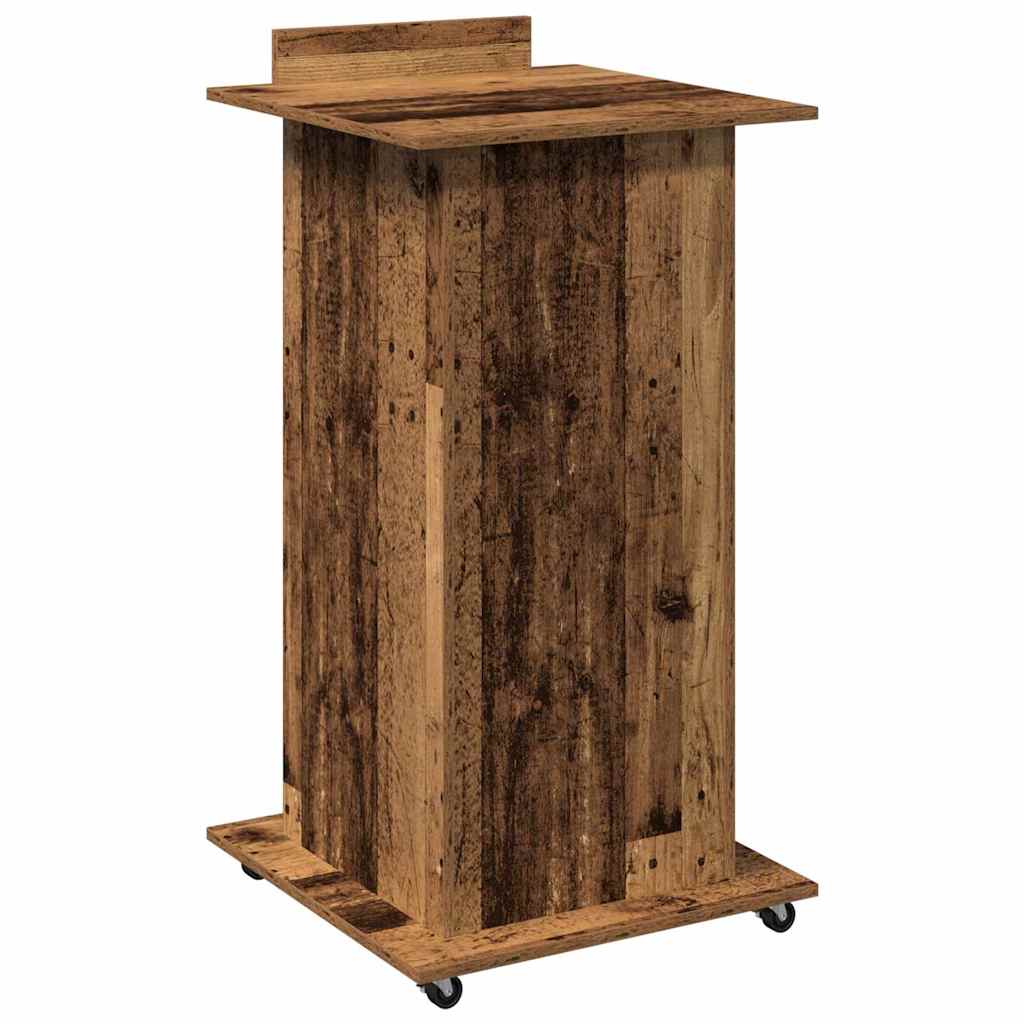 Podij s ladicama Staro drvo 55 x 55 x 107 cm Konstruirano drvo