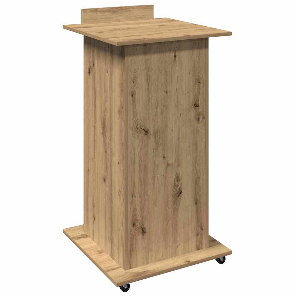 Podij Umjetnički hrast 55 x 55 x 107 cm Konstruirano drvo