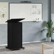 Podij s ladicama Crni hrast 55 x 55 x 107 cm Konstruirano drvo