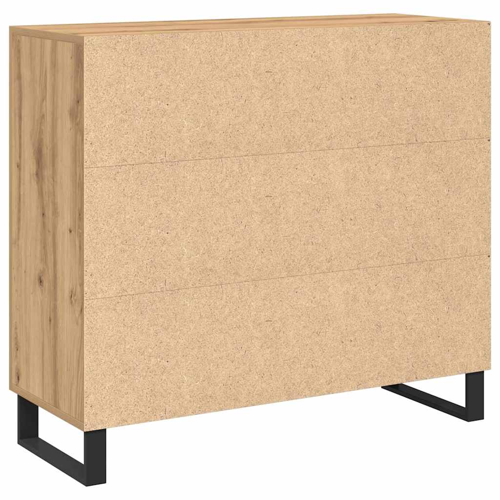 Kreveta Umjetnički hrast 90 x 34 x 80 cm Konstruirano drvo