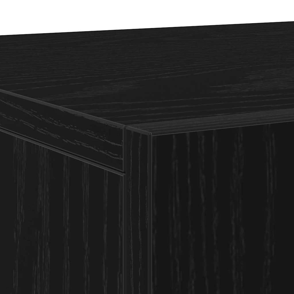 Kreveta Crni hrast 90 x 34 x 80 cm Konstruirano drvo