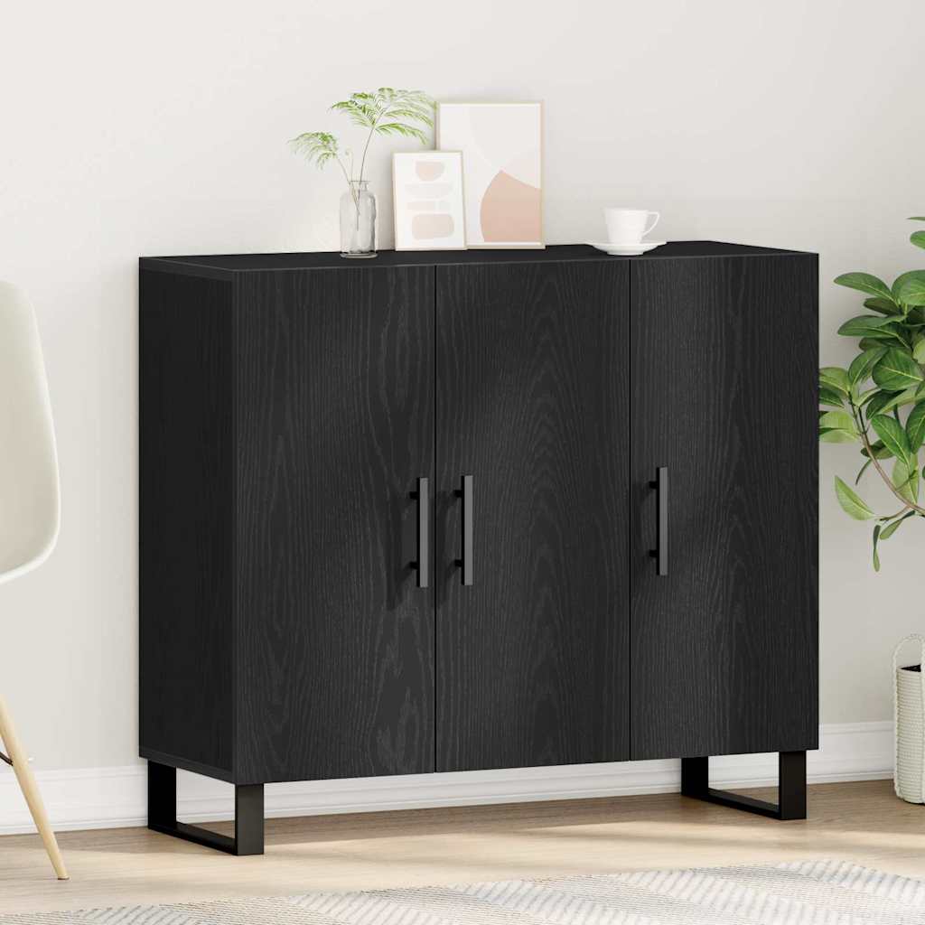 Kreveta Crni hrast 90 x 34 x 80 cm Konstruirano drvo