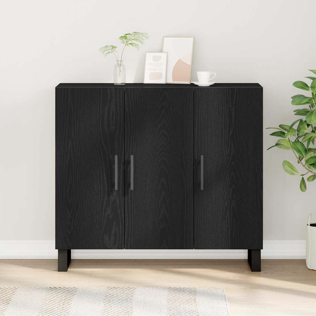 Kreveta Crni hrast 90 x 34 x 80 cm Konstruirano drvo