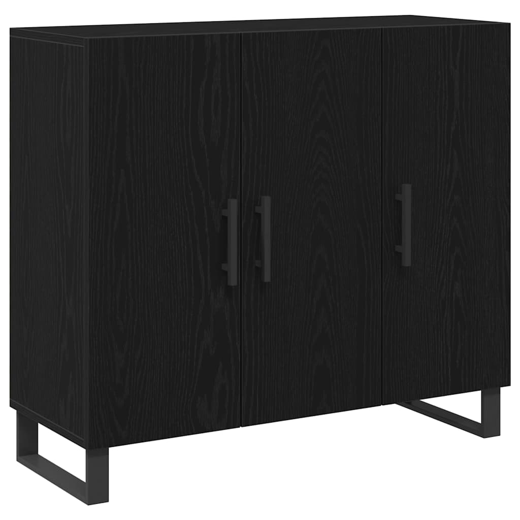 Kreveta Crni hrast 90 x 34 x 80 cm Konstruirano drvo