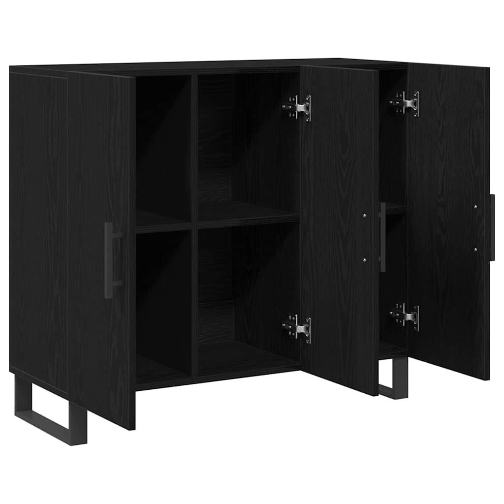 Kreveta Crni hrast 90 x 34 x 80 cm Konstruirano drvo