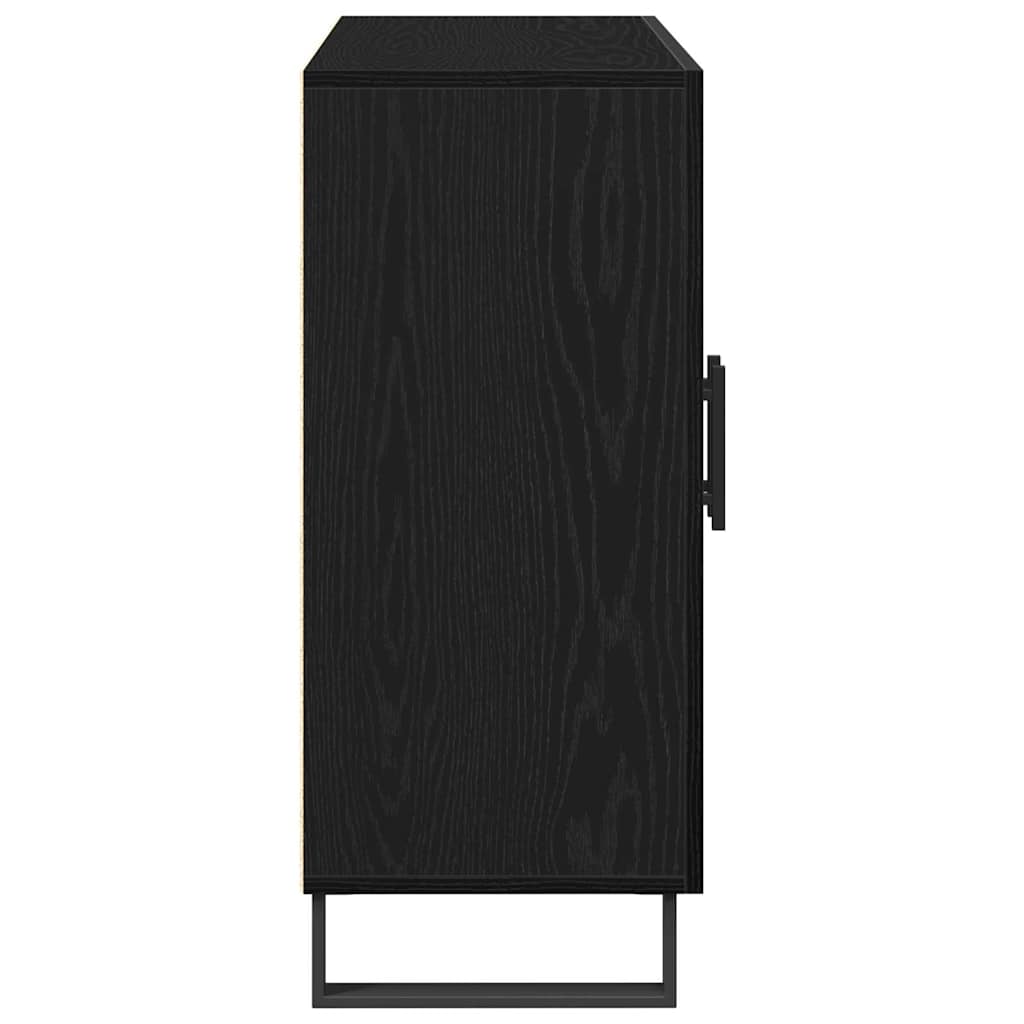 Kreveta Crni hrast 90 x 34 x 80 cm Konstruirano drvo