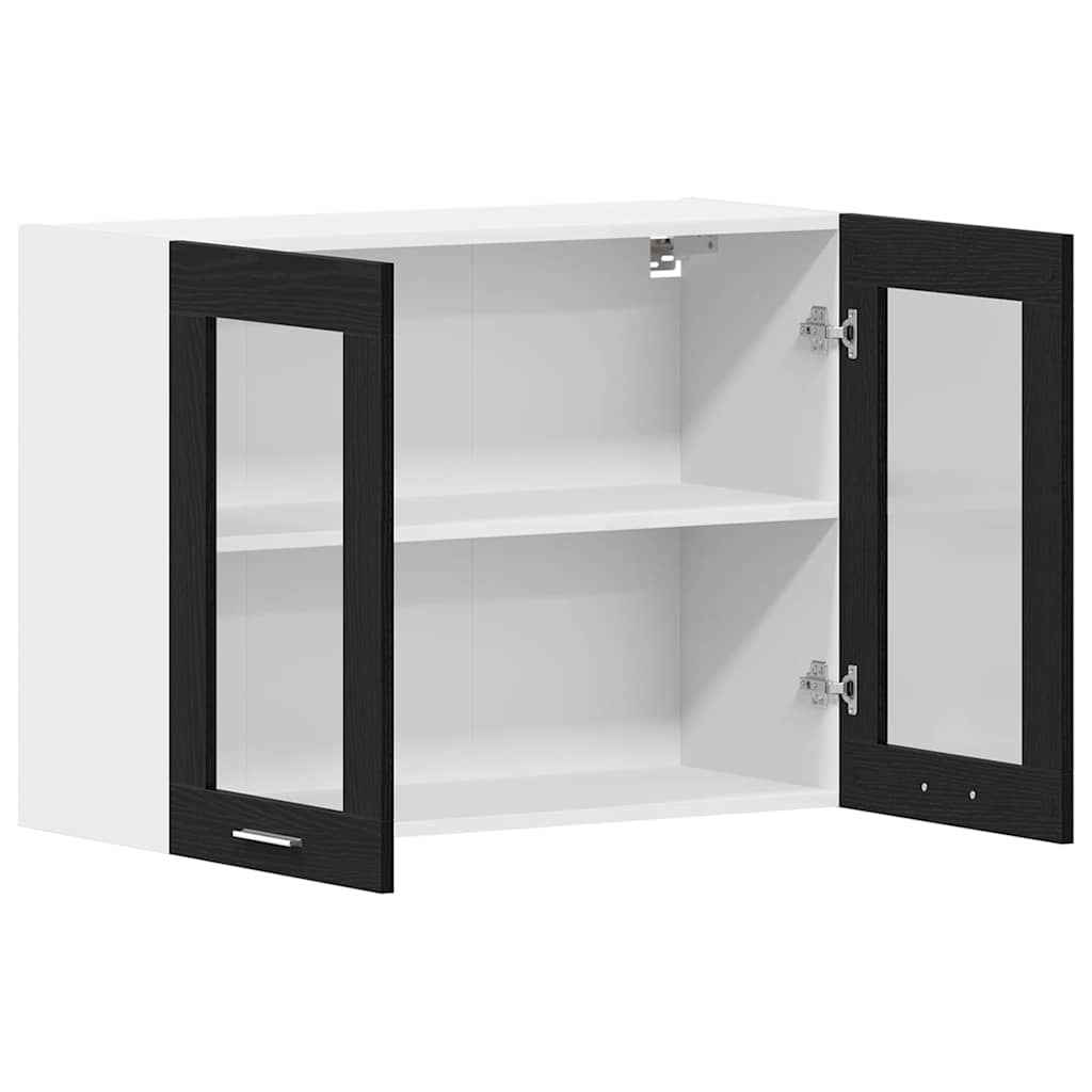 Viseći ormarić s policom Zidne Lyon Crni hrast 80 x 31 x 60 cm