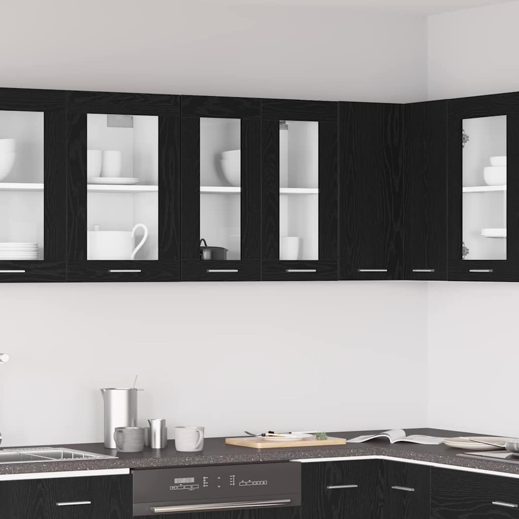 Viseći ormarić Crni hrast 60 x 31 x 60 cm Konstruirano drvo