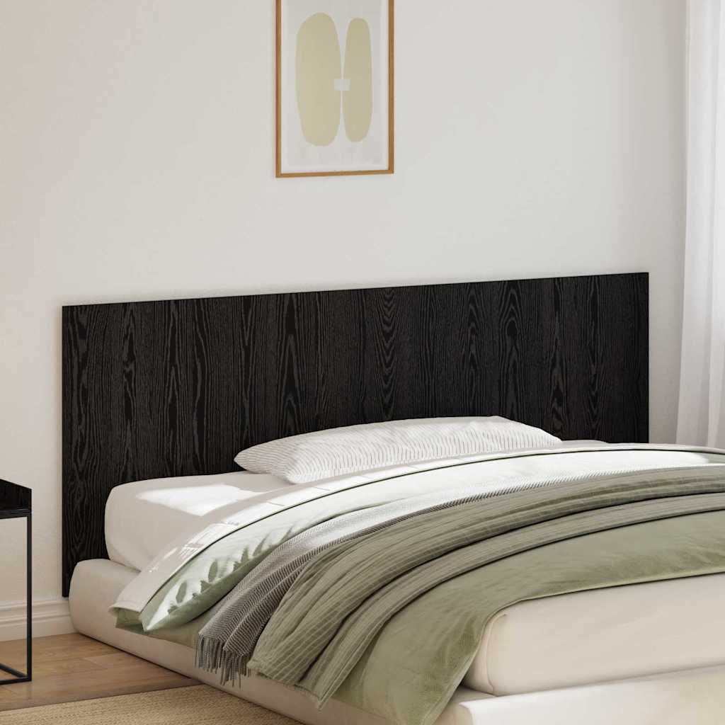 Uzglavlje za krevet Zidne Crni hrast 160 x 1.5 x 80.5 cm