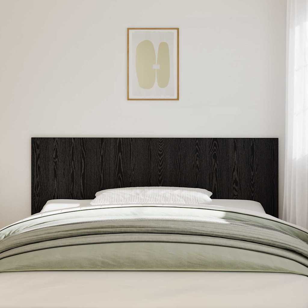 Uzglavlje za krevet Zidne Crni hrast 160 x 1.5 x 80.5 cm