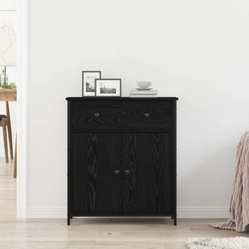 Kreveta s ladicama Crni hrast 70 x 30 x 80 cm Konstruirano drvo