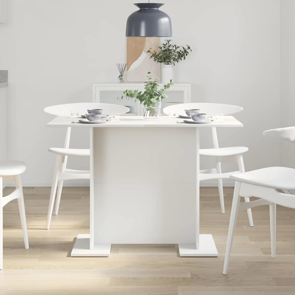 Stol za objedovanje Bijelo 110 x 60 x 75 cm Konstruirano drvo