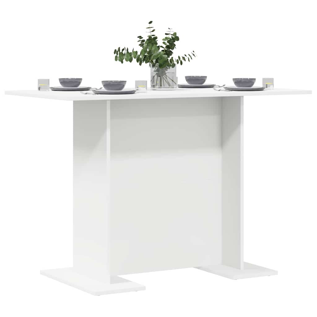 Stol za objedovanje Bijelo 110 x 60 x 75 cm Konstruirano drvo