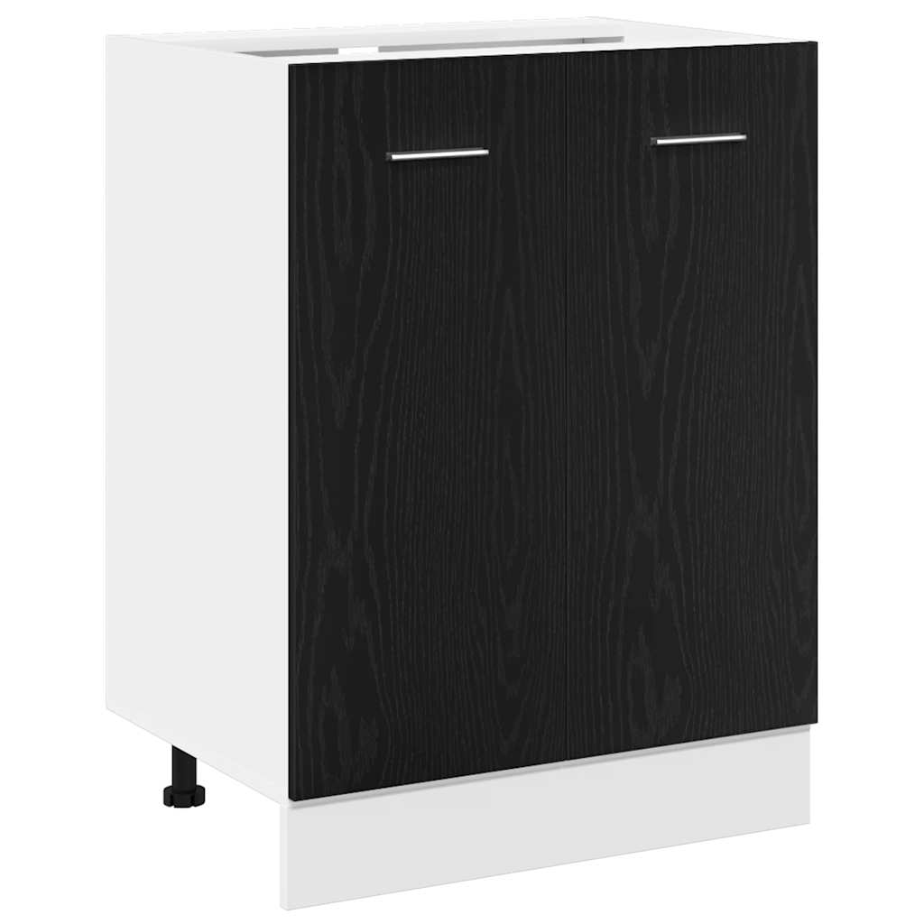 Donji Ormar crni hrast 60x46x81,5 cm lamelirano drvo