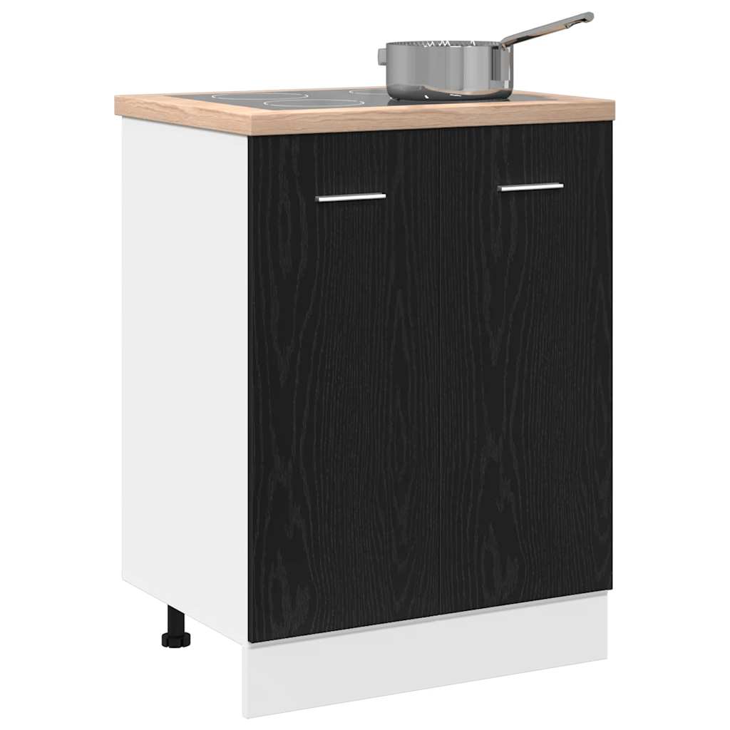 Donji Ormar crni hrast 60x46x81,5 cm lamelirano drvo