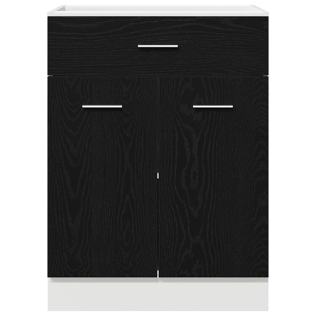 Viseći ormarić Crni hrast 60 x 46 x 81,5 cm Konstruirano drvo