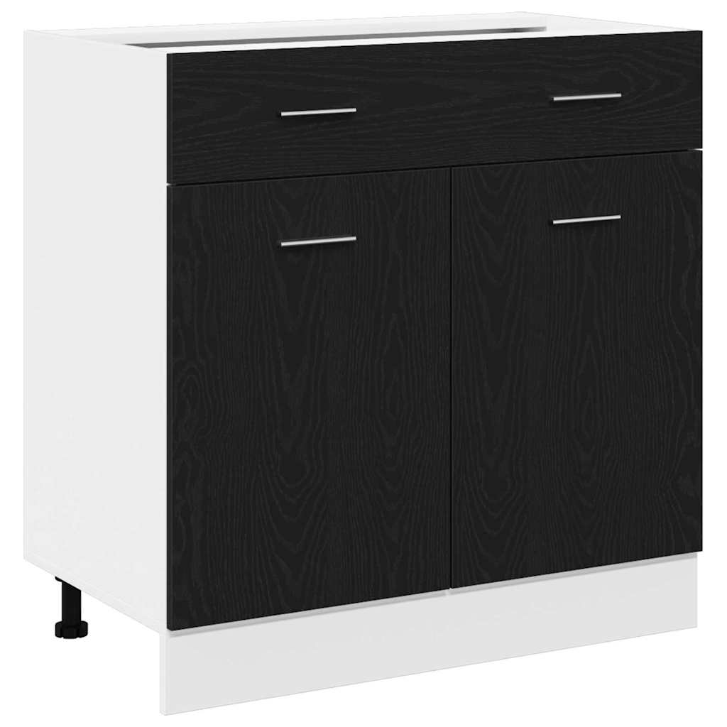 Viseći ormarić Crni hrast 80 x 31 x 81,5 cm Konstruirano drvo