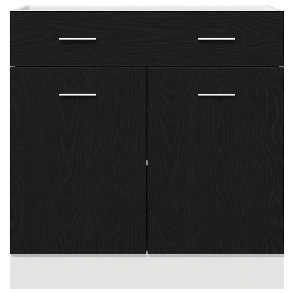 Viseći ormarić Crni hrast 80 x 31 x 81,5 cm Konstruirano drvo