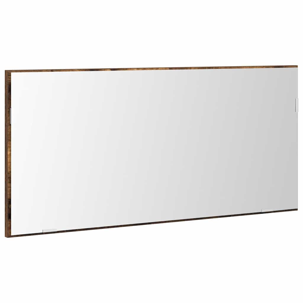 Ogledalo Zidne Smeđa 80 x 37 cm Staklo i inženjerski drvo
