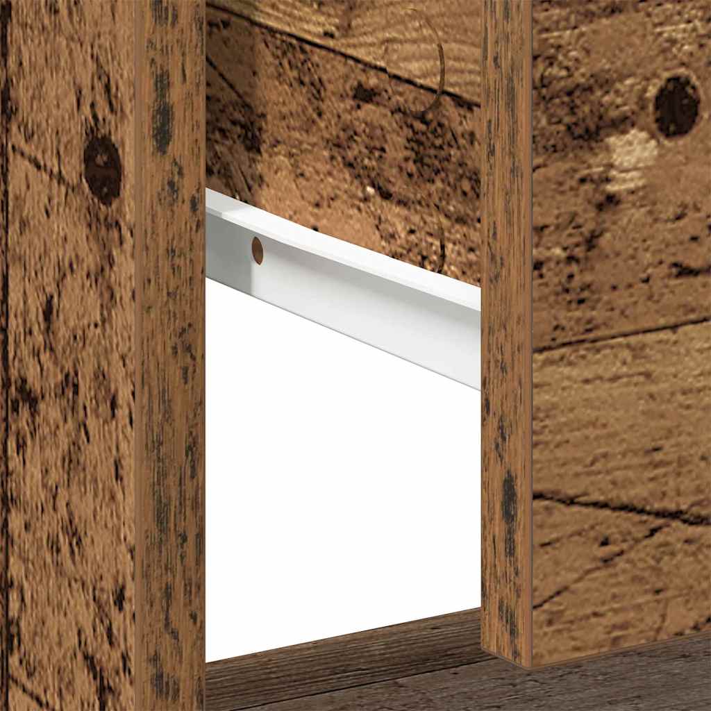 Noćni ormarić s ladicama 2 pcs Staro drvo 45 x 34 x 44 cm