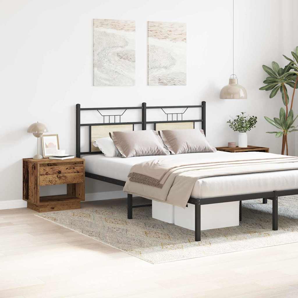 Noćni ormarić s ladicama 2 pcs Staro drvo 45 x 34 x 44 cm