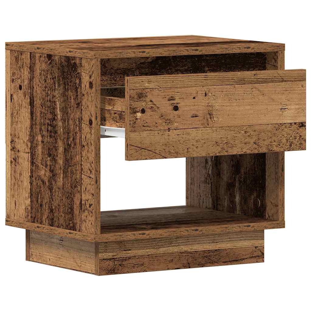 Noćni ormarić s ladicama 2 pcs Staro drvo 45 x 34 x 44 cm