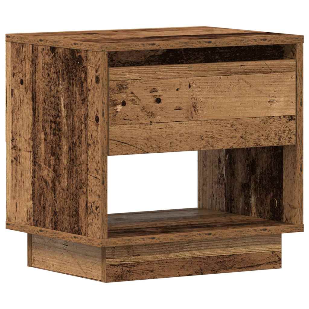 Noćni ormarić s ladicama 2 pcs Staro drvo 45 x 34 x 44 cm