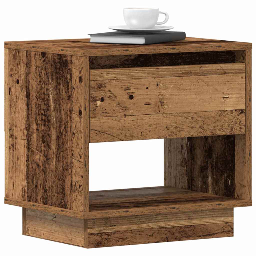 Noćni ormarić s ladicama 2 pcs Staro drvo 45 x 34 x 44 cm