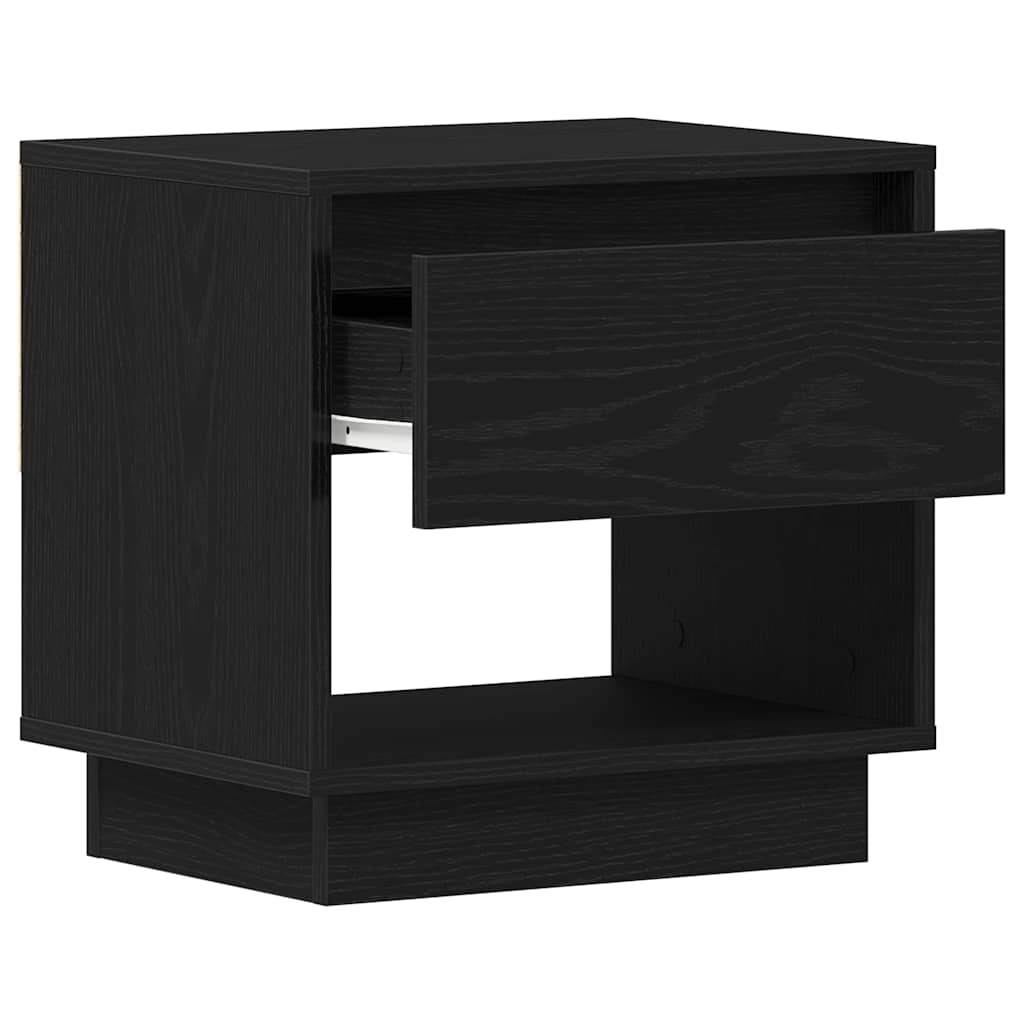 Noćni ormarić s ladicama 2 pcs Crni hrast 45 x 34 x 44 cm