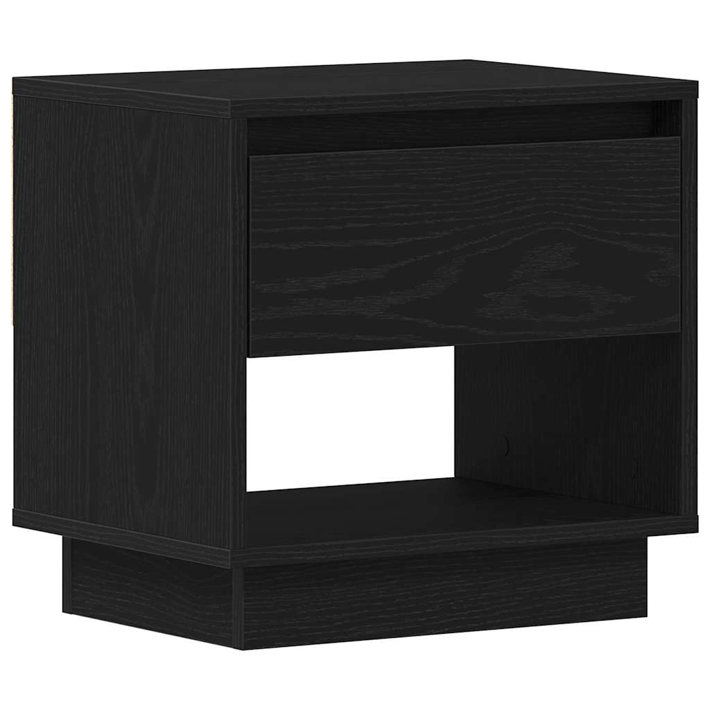 Noćni ormarić s ladicama 2 pcs Crni hrast 45 x 34 x 44 cm
