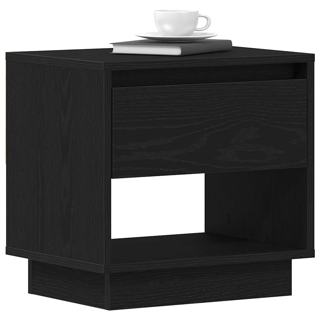 Noćni ormarić s ladicama 2 pcs Crni hrast 45 x 34 x 44 cm