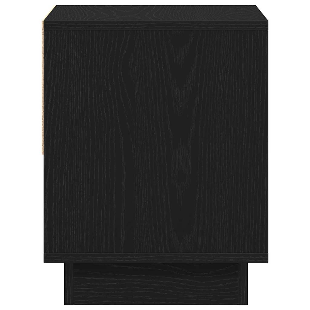 Noćni ormarić s ladicama 2 pcs Crni hrast 45 x 34 x 44 cm