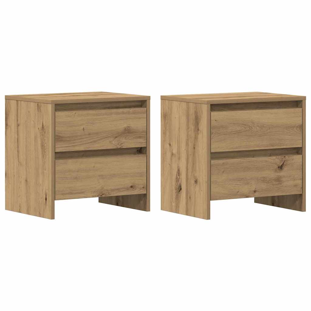 Noćni ormar s ladicama 2 pcs Umjetnički hrast 45 x 34 x 44,5 cm