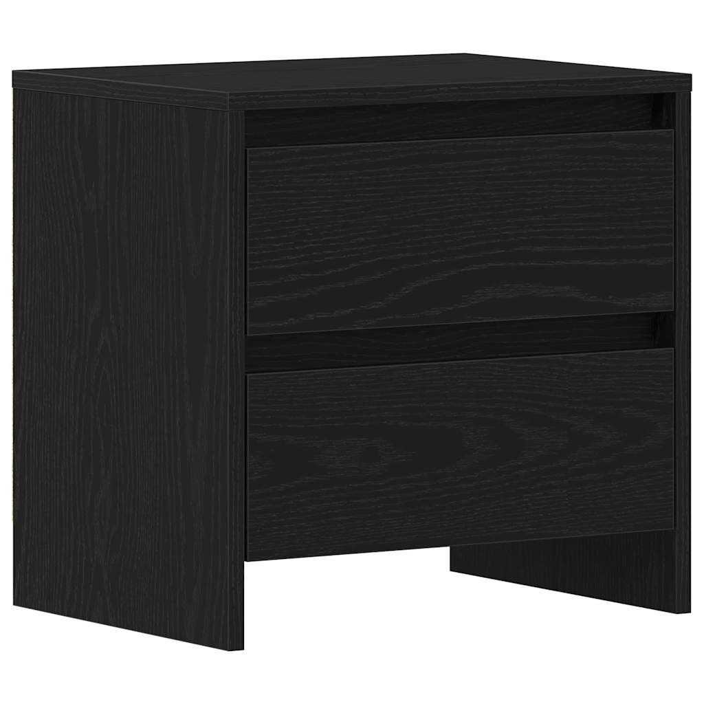 Noćni ormar s ladicama 2 pcs Crni hrast 45 x 34 x 44,5 cm