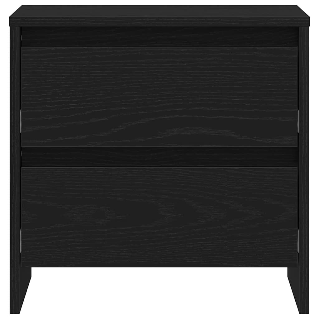 Noćni ormar s ladicama 2 pcs Crni hrast 45 x 34 x 44,5 cm