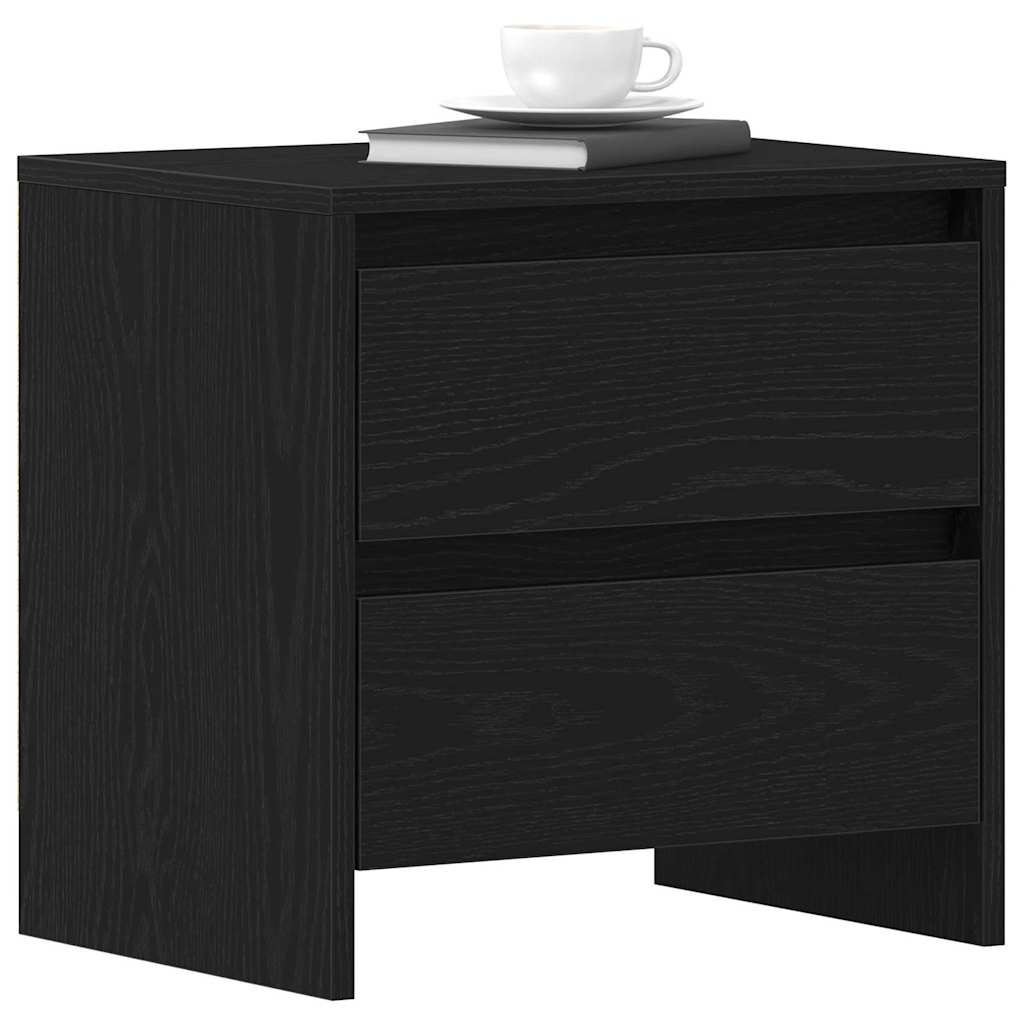 Noćni ormar s ladicama 2 pcs Crni hrast 45 x 34 x 44,5 cm