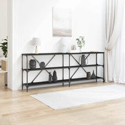 Konzolna stolica Crni hrast 200 x 30 x 75 cm Konstruirano drvo