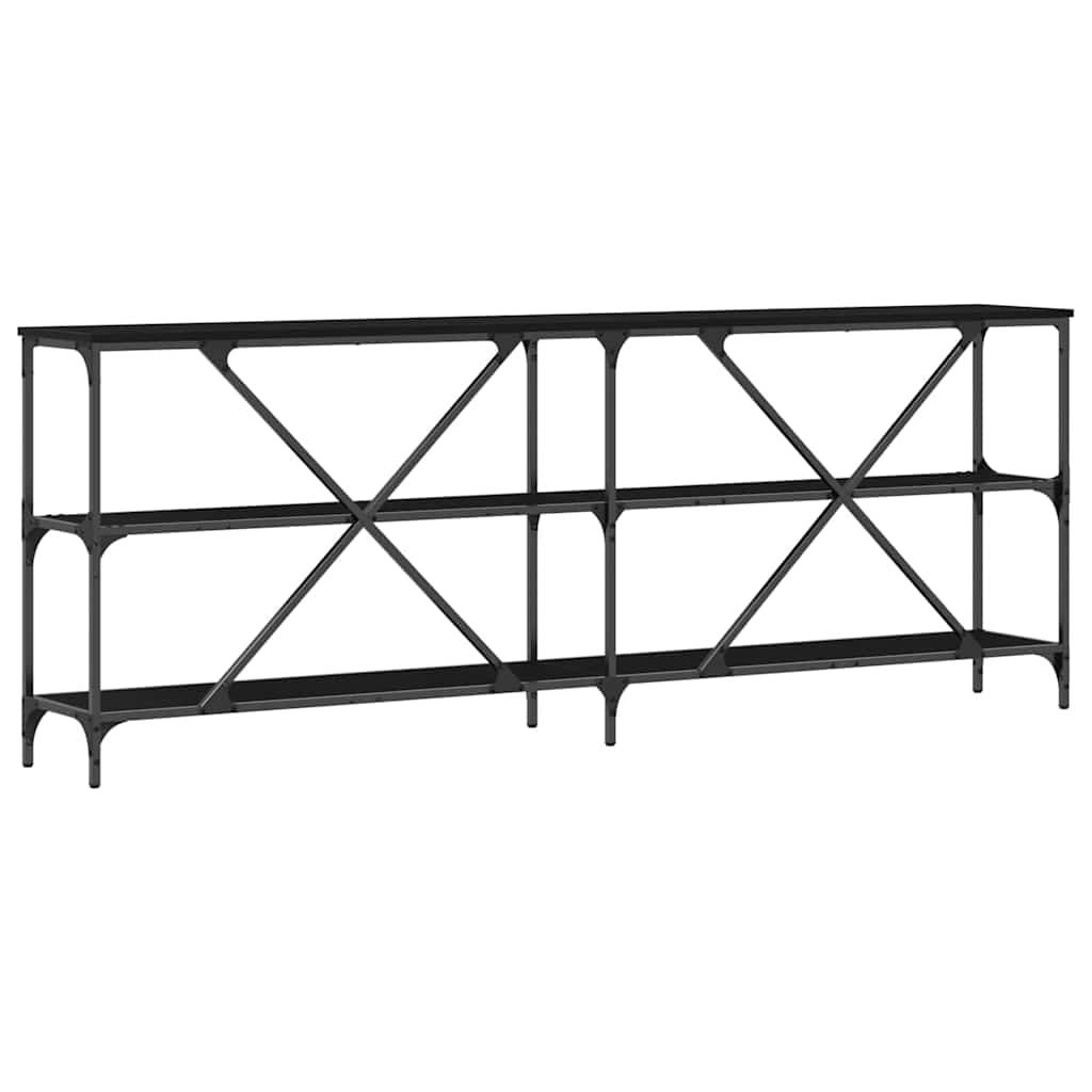 Konzolna stolica Crni hrast 200 x 30 x 75 cm Konstruirano drvo